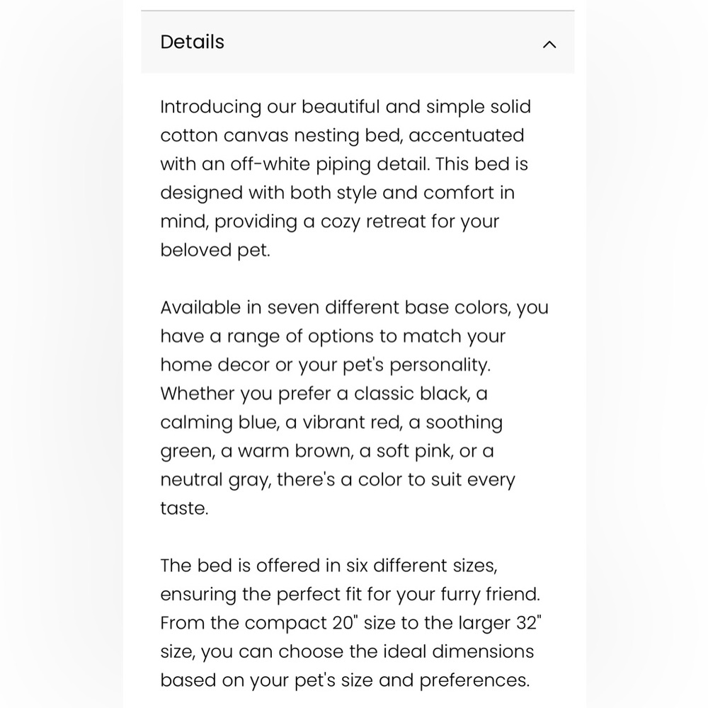 Canine Styles Cotton Canvas Bed 24 Inch - Picture 4 of 12